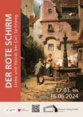 Der rote Schirm - Liebe und Heirat bei Carl Spitzweg Plakat