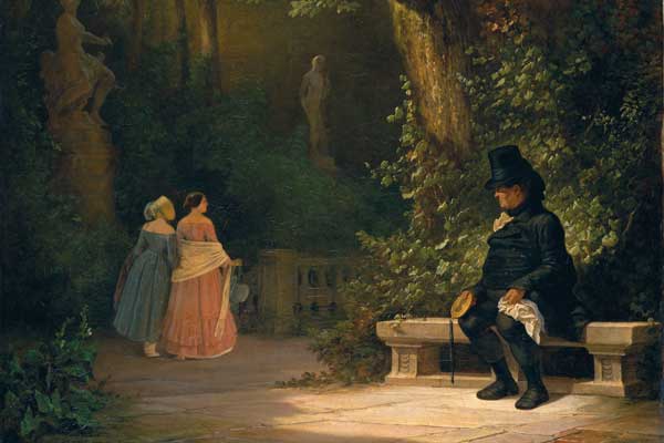 Carl Spitzweg, Der Witwer, um 1844, �l auf Leinwand, St�del Museum, Frankfurt am Main � St�del Museum